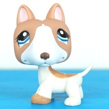 Authentic Littlest Pet Shop #1095 Pit Bull / Terrier Dog / Original Hasbro LPS