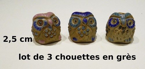 Lot chouettes miniature - lot, 3