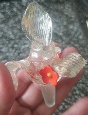 Ancien Bouchon De flacon de parfum en Verre Soufflé de Murano / Cassé
