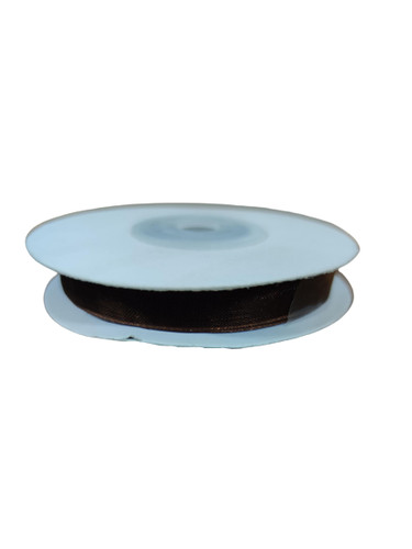 Ruban organza marron - organza, 10mm