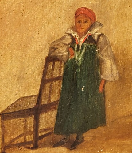 Tableau ancien signé - ., datée