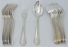 Christofle modèle Spatours, 8 couverts de table en métal argenté, 16 pièces.