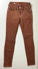 NWOT True Religion Casey Skinny Coated Jeans Sz 25