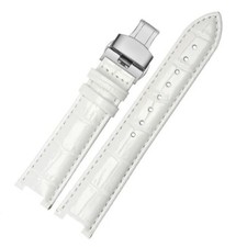 Bracelet de Montre Ceinture Blanc X Cartier Pasha Konkav 18x10mm 20x12mm 21x15mm