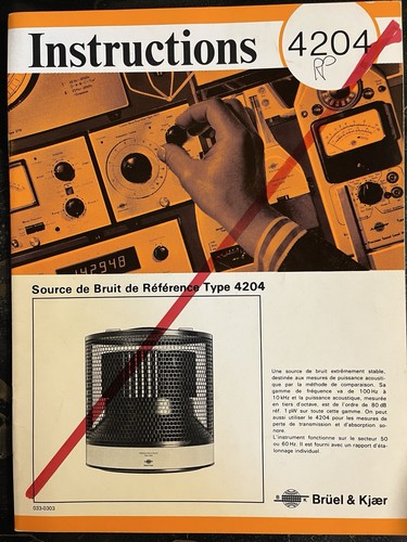 Bruel kjaer instruction - bruel, &