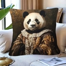 Housse de coussin PANDA COSTUME ANCIEN 45 cm Panda humanisé