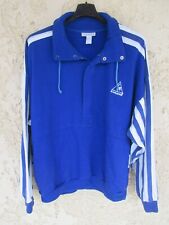 Sweat LE COQ SPORTIF Yannick NOAH tennis vintage années 80 shirt bleu 180 L