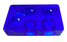 VIDE-POCHES DAUM CRISTAL BLEU