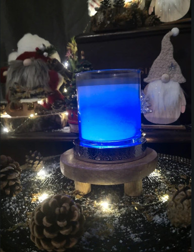 Base lumineuse pour bougie