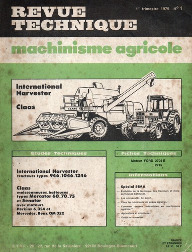 Revue technique tracteurs - revue,