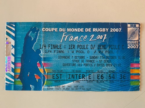 Ticket match rugby world cup - ticket,