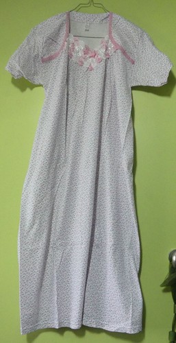 Chemise nuit brodée - chemise,