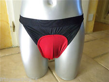 slip bicolore satiné homme