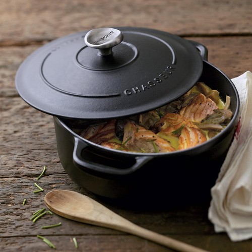 Cocotte ronde noir - cocotte, fonte