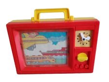 Blue-Box Boîte Musique TV Animée 1979 Vintage Fonctionnelle Rouge Jaune – BE