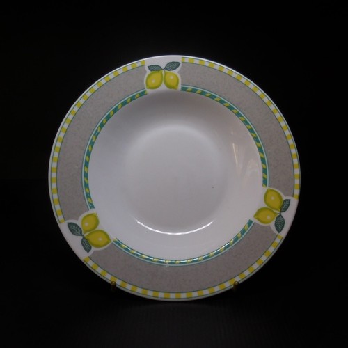 Assiette creuse ronde citron
