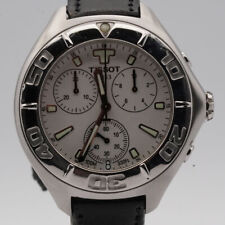 Tissot Prs 200 Quartz Chrono Montre Hommes 38MM Acier Avec Cuir Bande J362/462