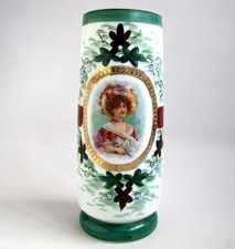 Ancien Vase Rouleau en Opaline