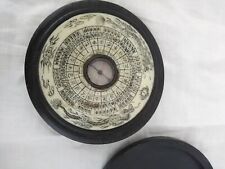 Ancienne boussole chinoise en bois et nacre