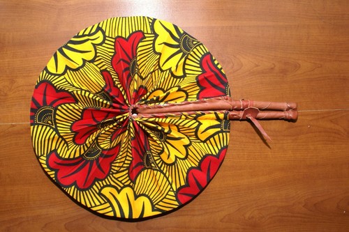 Eventail pagne africain - pagne,