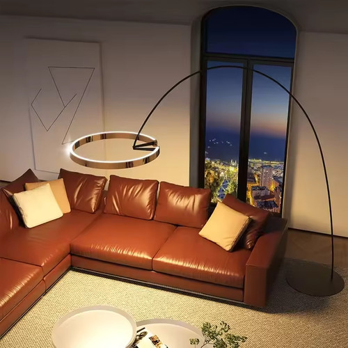 Modern led ring floor lamp - ring,