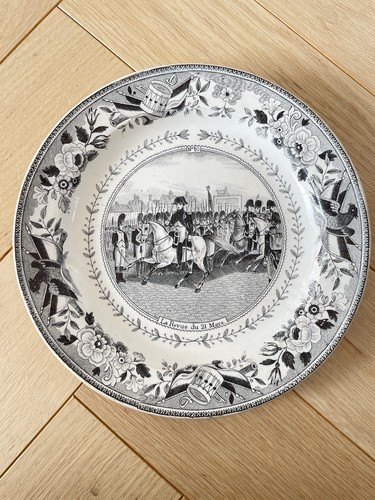 Assiette parlante faïence - assiette,
