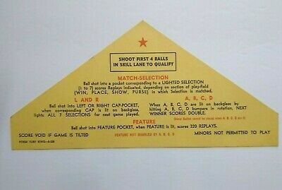 Turf king bally bingo pinball - bally,