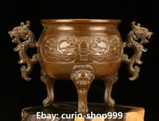 Antique China Bronze Bat
