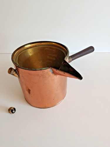 Ancien pot colle bain marie - ancien, à