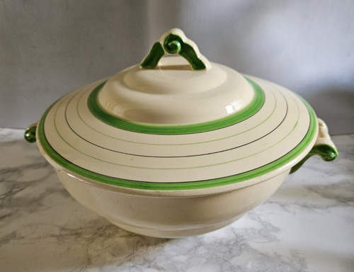 Soupière ancienne faience - ancienne, en