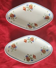 2 RAVIERS EN FAIENCE DE SALINS