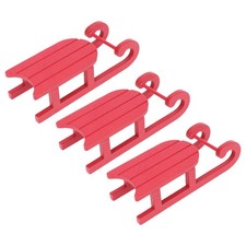  Lot de 3 traîneaux en bois 