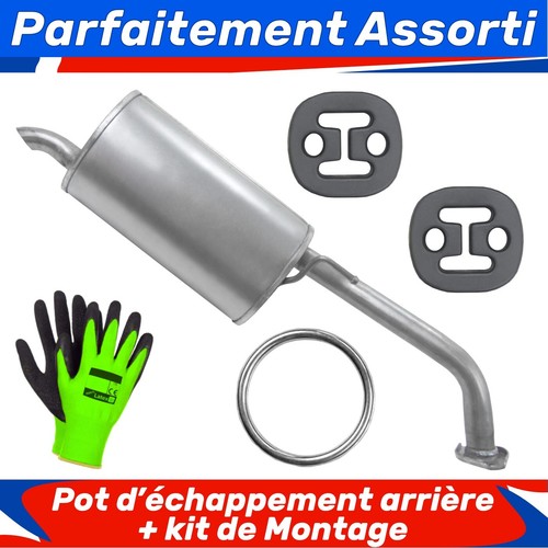 Pot échappement arrière - pot,