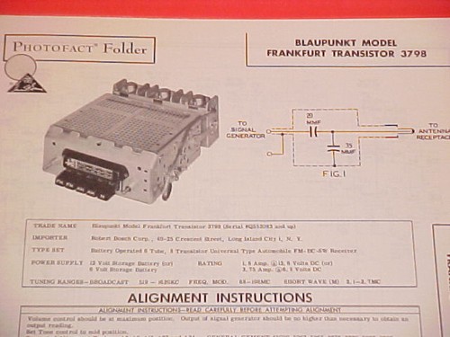 1961 blaupunkt auto - blaupunkt,