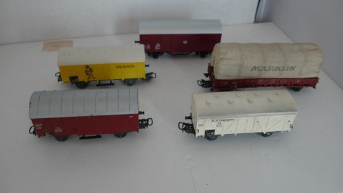 Marklin cinq wagons - marklin,