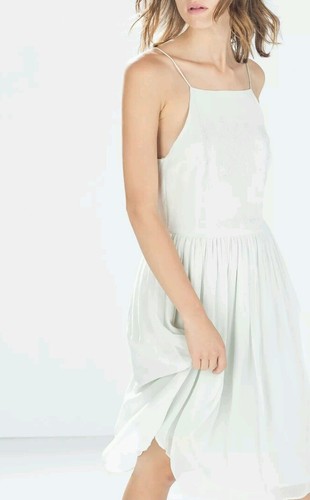 Robe midi brodée zara - midi,