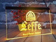 Enseigne lumineuse néon LED logo bière Leffe pour maison bar club pub cadeau ...
