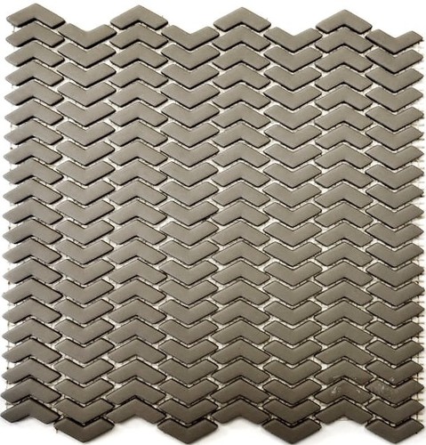 Mosaïque verre chevrons - mosaïque,