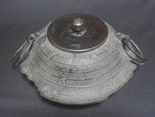 Bouilloire traditionnelle en fer cérémonie du thé japonaise artisanat ancien ...