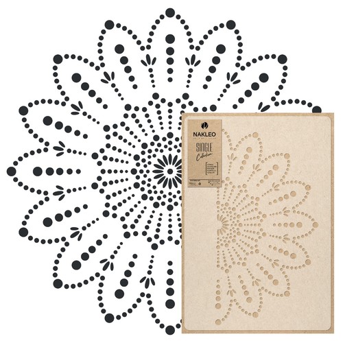 Pochoir peinture mandala - peinture,