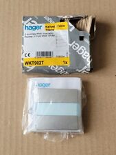 HAGER WKT902T - 1 Enjoliveur Kallysta 2 touches KNX coloris TITANE