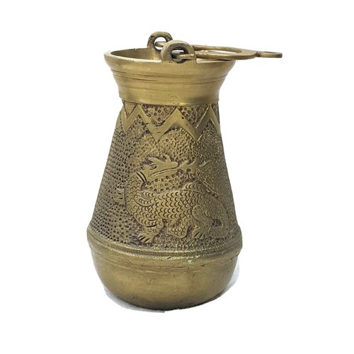 Chinese old bronze dragon - chinese, lion