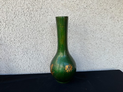 Vase verre émaillé de - verre,