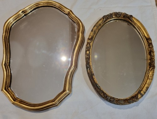 Miroir ancien bois doré - 2, en
