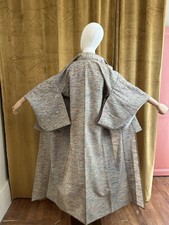 Kimono Yukata Homme Femme Men Women  Coton Gris Multicolors Vintage Ancien Grand