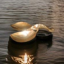 Grand Homard Bronze Laiton Coupelle Vide Poche Apéritif 70's Décoration Vintage