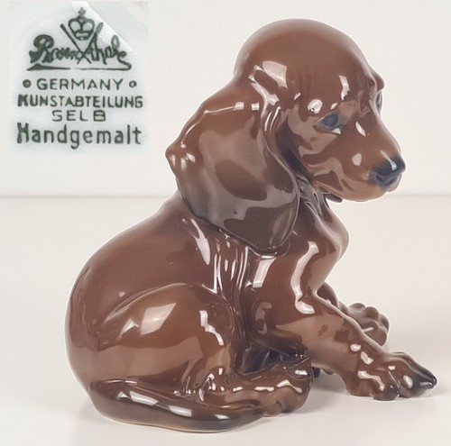 Porcelaine figurine teckel - porcelaine,