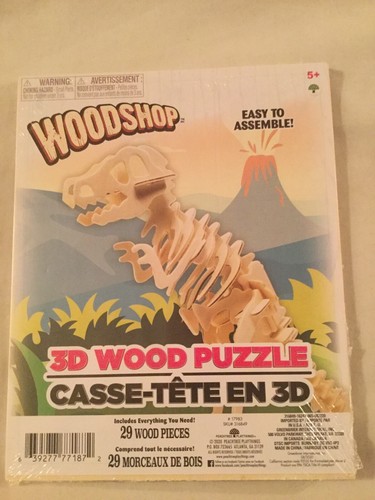 Woodshop wood puzzle - 3d,