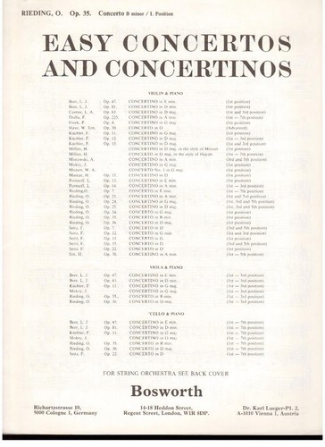Rieding concerto pour - :,