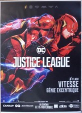 JUSTICE LEAGUE - FLASH - DC COMICS - RARE CHARACTER BUS STOP MOVIE POSTER
